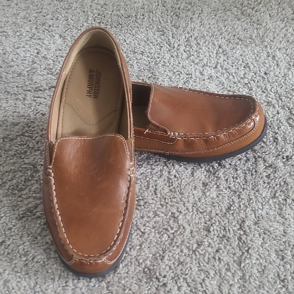 Johnston & Murphy Other - GUC Johnston & Murphy Lochlan Venetian Leather Loafers Youth Boy 6M